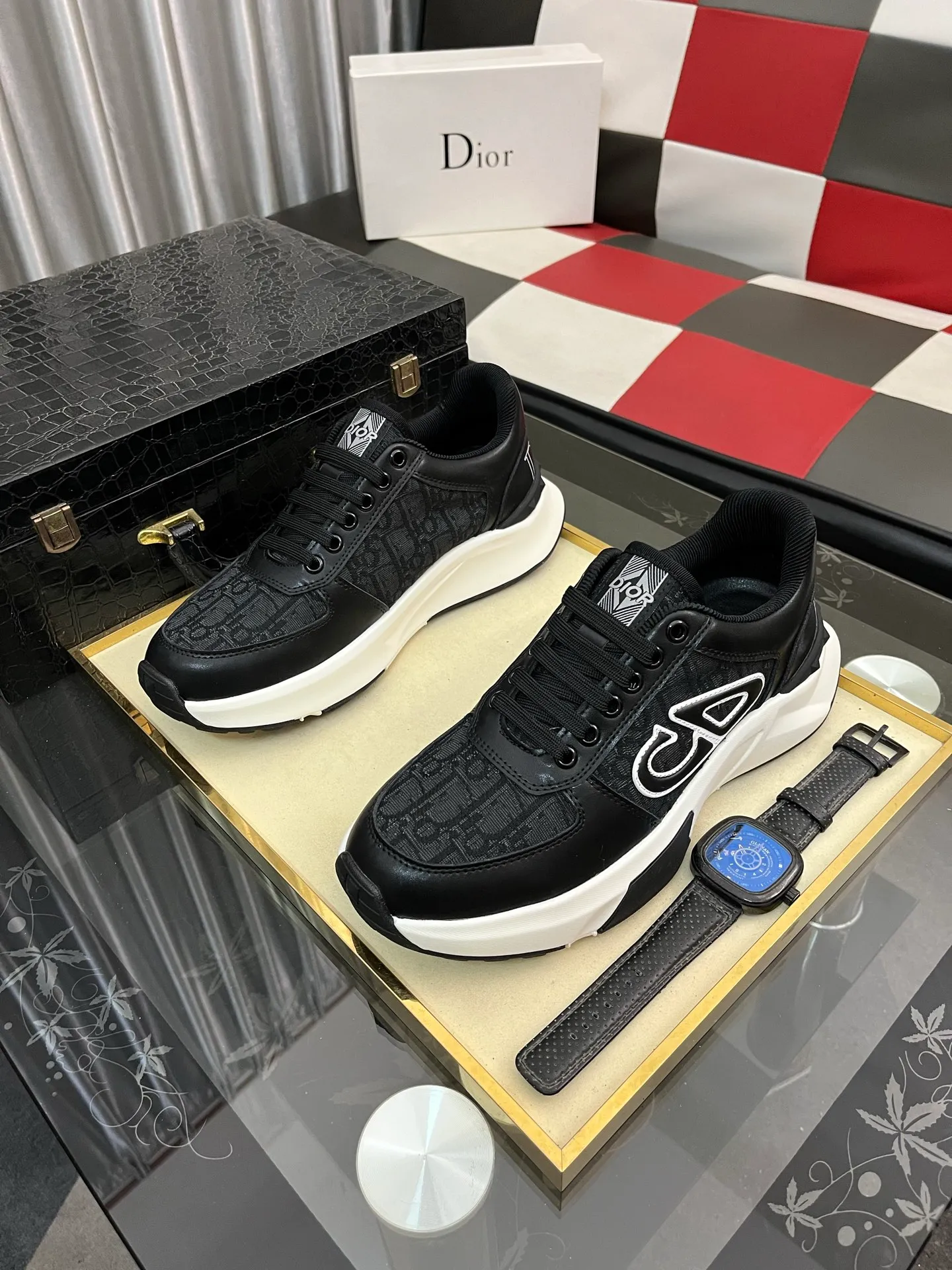 Men's Men's Shoes 💰438⌚️⌚️"Dior DIOR*" latest hot style casual shoes, top brand [seduce] luxury~purchase, top~quality. [Strong] The upper is made of imported breathable cowhide with material ➕ breathable sheepskin feet (•) and fine workmanship. Code number: 38-444️⃣Colors available